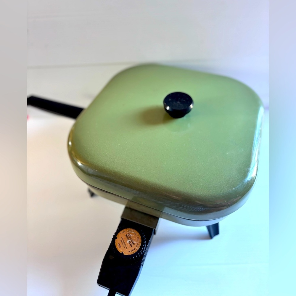 Auto Therm Magic Brain Electric Skillet Olive Green